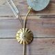 Pair of brass and glass sconces