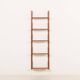 Mid century modern teak  upcycled shelving unit