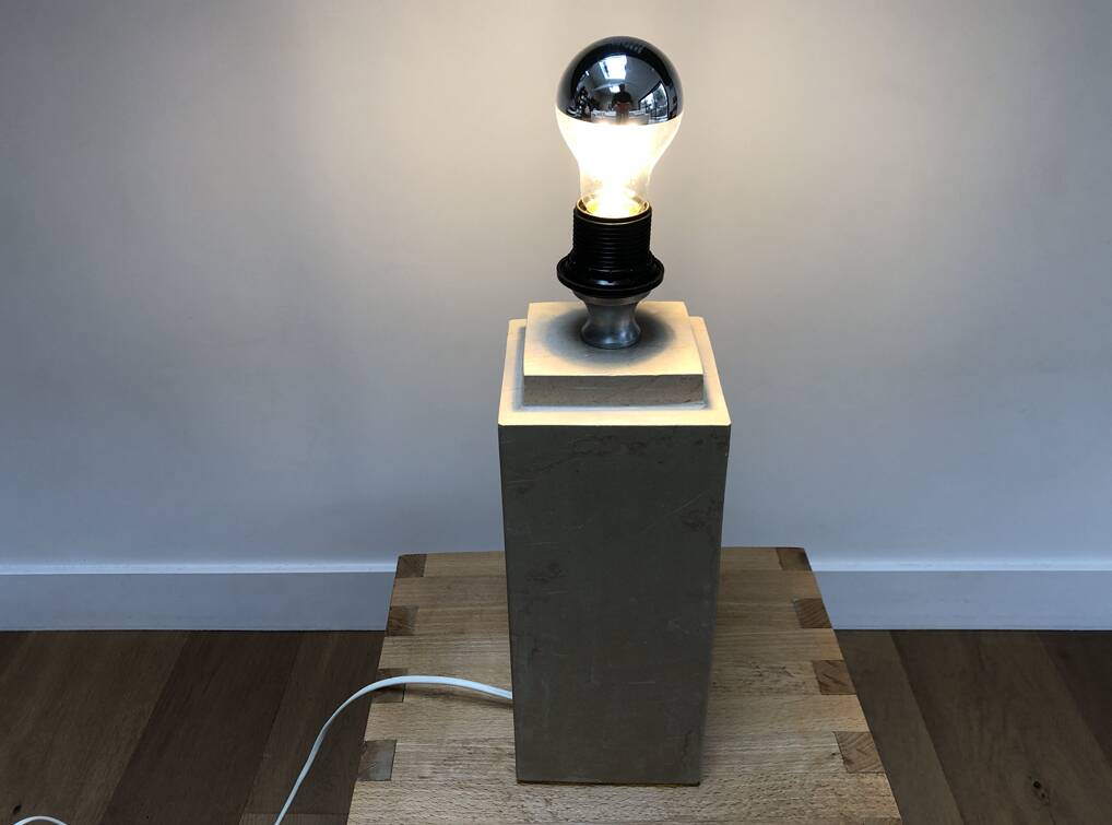 Vintage travertine lamp