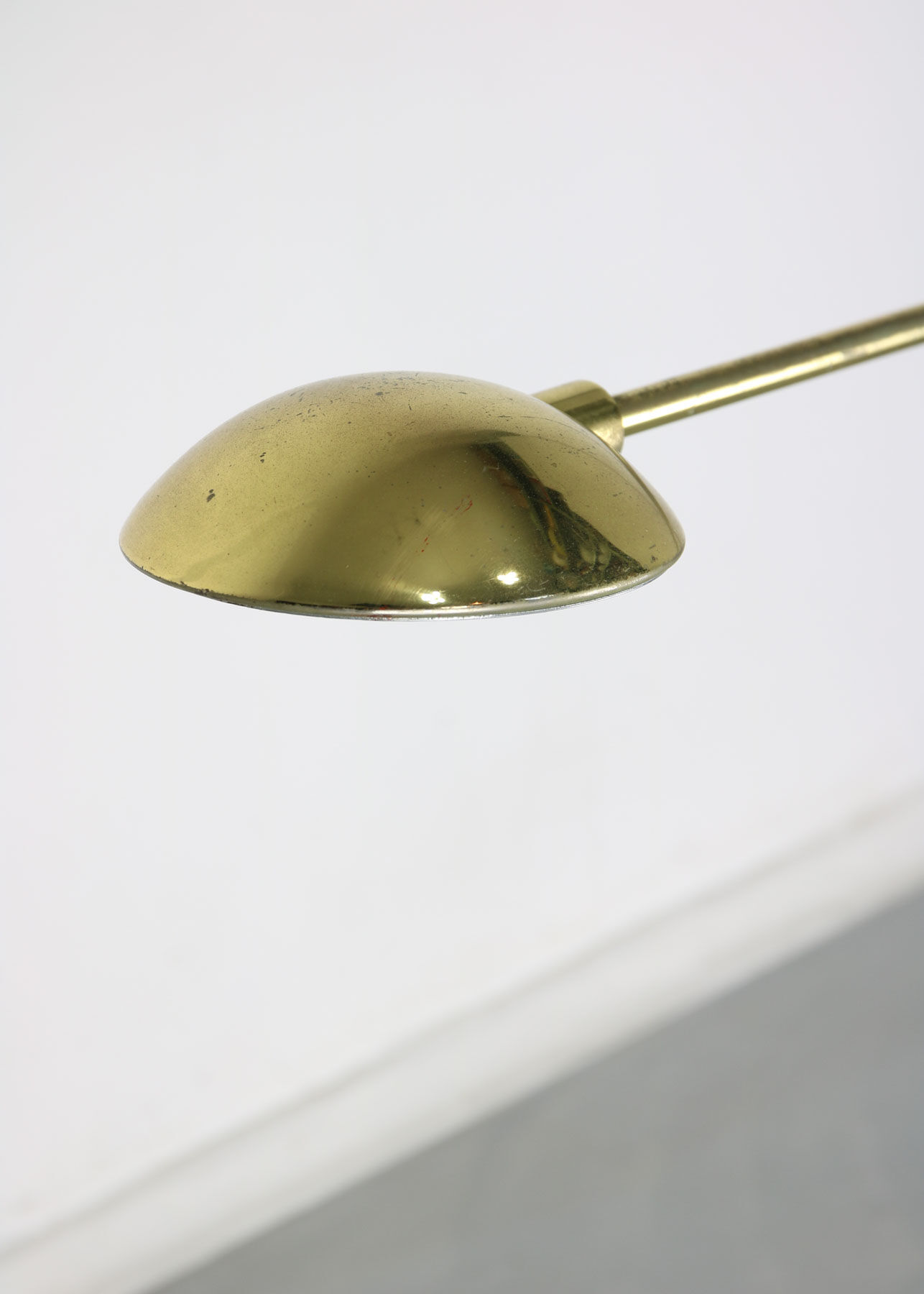 Vintage golden arc table lamp from meblo, 80s