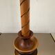 Lampe vintage en bois années 60-70