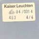 Wall lamp or ceiling light in metal by Klaus Hempel for Kaiser Leuchten, 1970s.