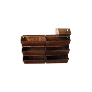 Lot de 7 casiers industrielles