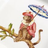 Porcelain monkey ashtray
