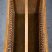 Magazine Rack in Oak and Rush, Denmark, 1960s