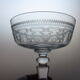 4 old champagne glasses