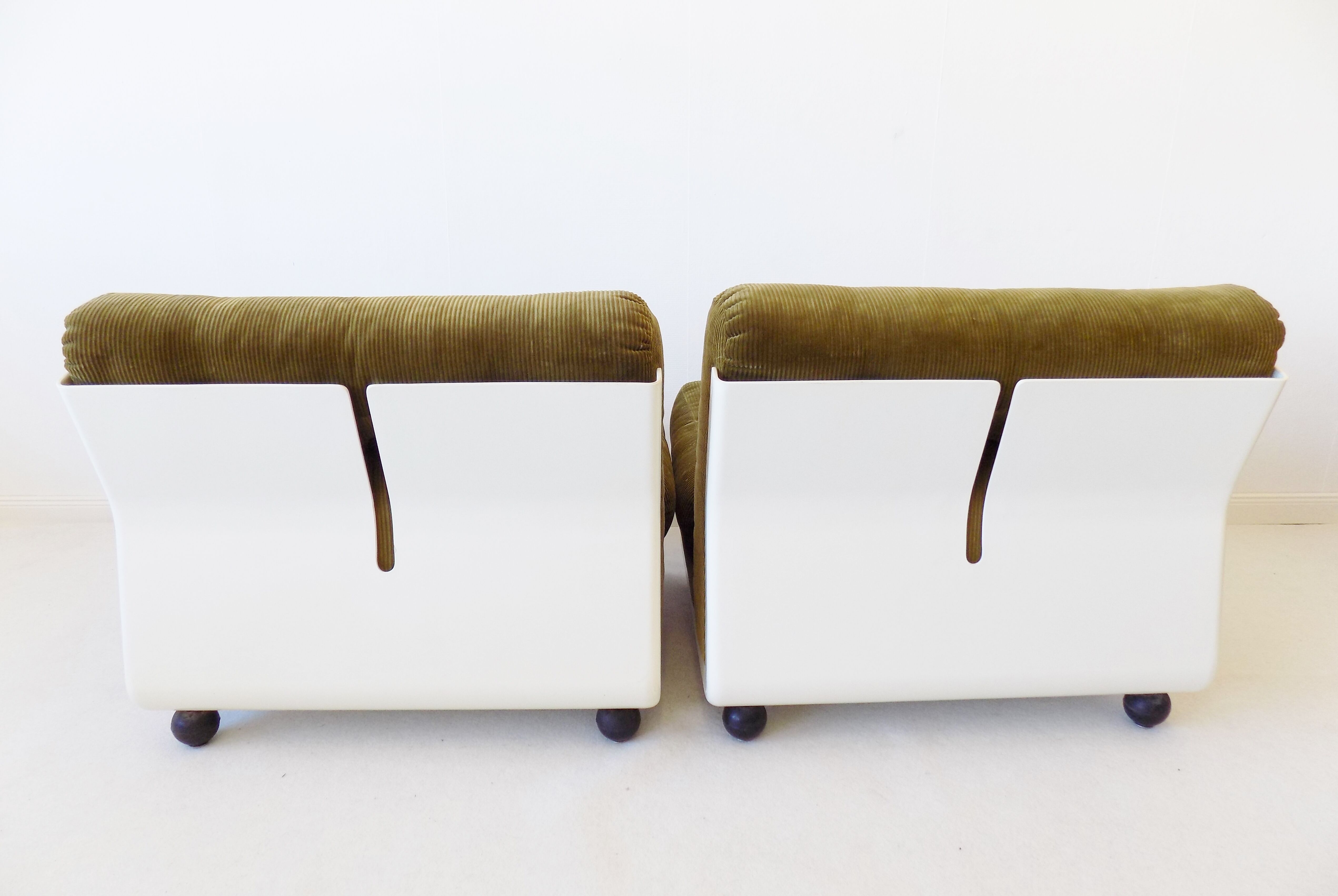 C&B Italia Amanta set of 2 lounge chairs by Mario Bellini 70s
