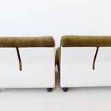 C&B Italia Amanta set of 2 lounge chairs by Mario Bellini 70s