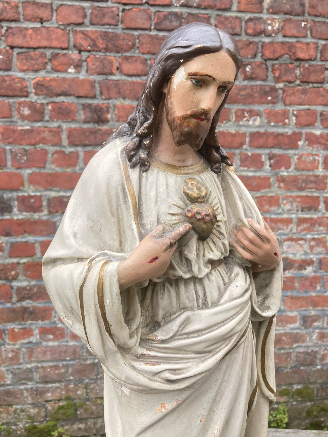 Ancient religious statue - great sacred heart
