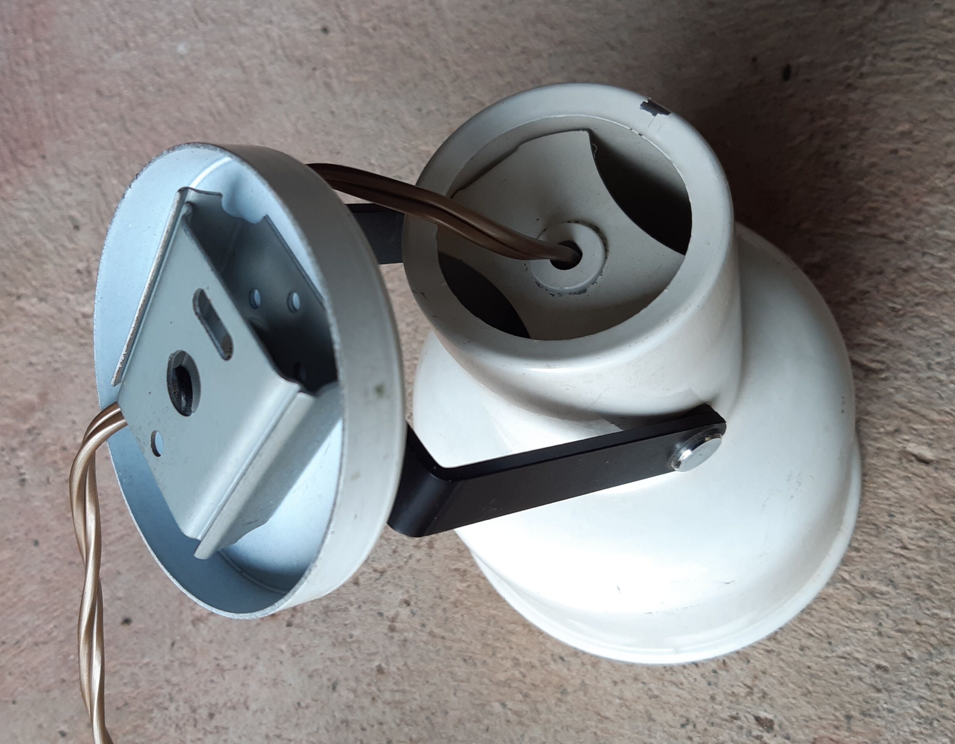 Lamp spot lamp all metal, vintage 60s