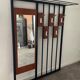 Scandinavian wall-mounted locker from the 60s in teak