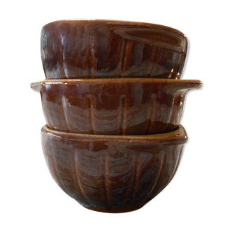 Set of 3 bowls in stoneware Durofeu
