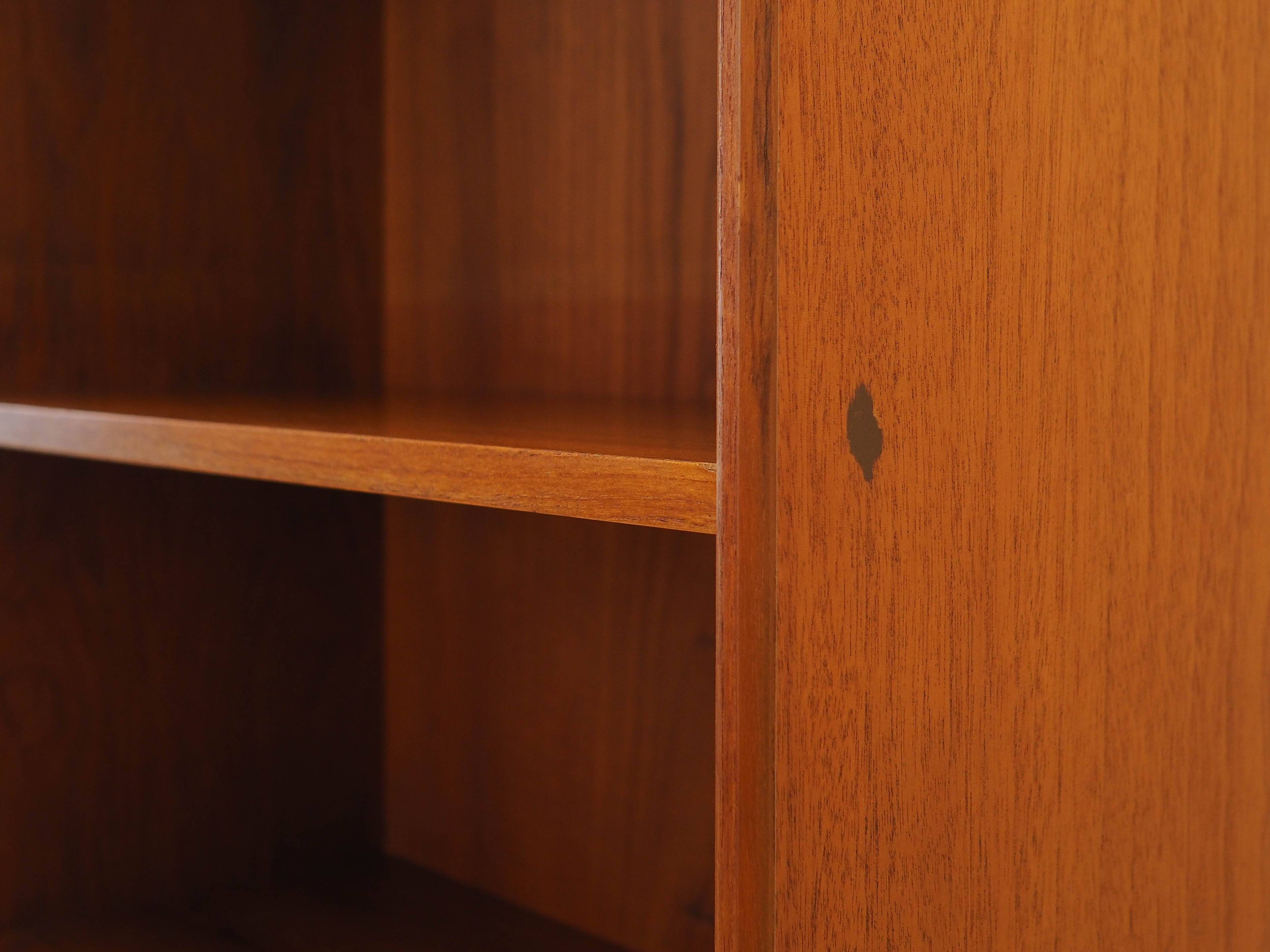 Teak bookcase, Danish design, 1970s, made in Denmark