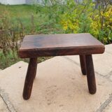 Tabouret ancien en orme