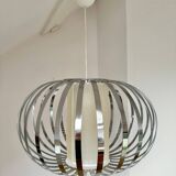 Vintage chandelier pendant in chrome stainless steel