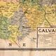 Old map of the Calvados editions Lesot