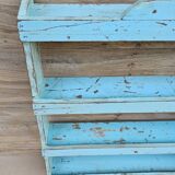 Teak wall shelf