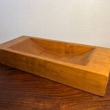 Centerpiece empty pocket basket solid elm
