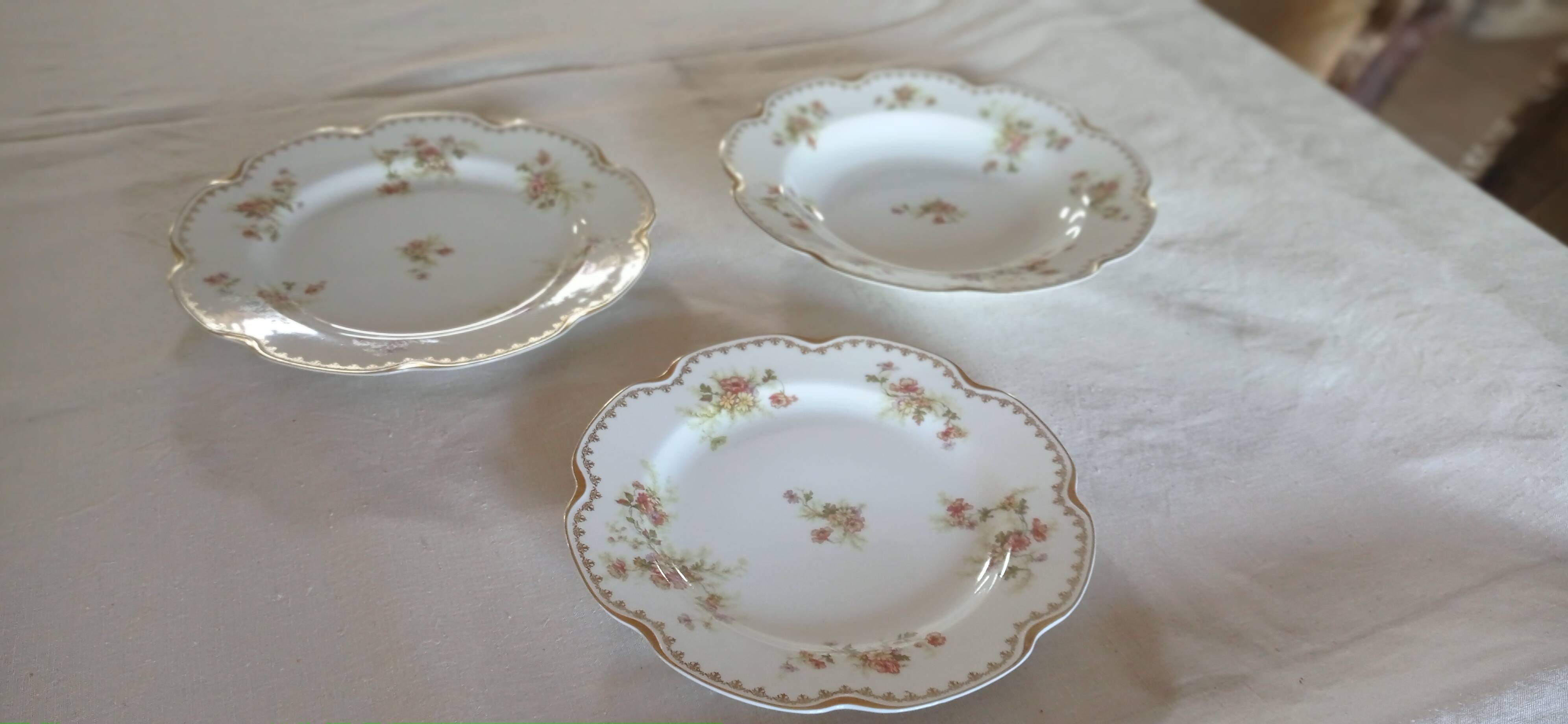 Services de vaisselle Haviland, porcelaine de Limoges