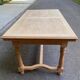 Table à manger de ferme extensible rénovée en chêne brut 270cm XXème