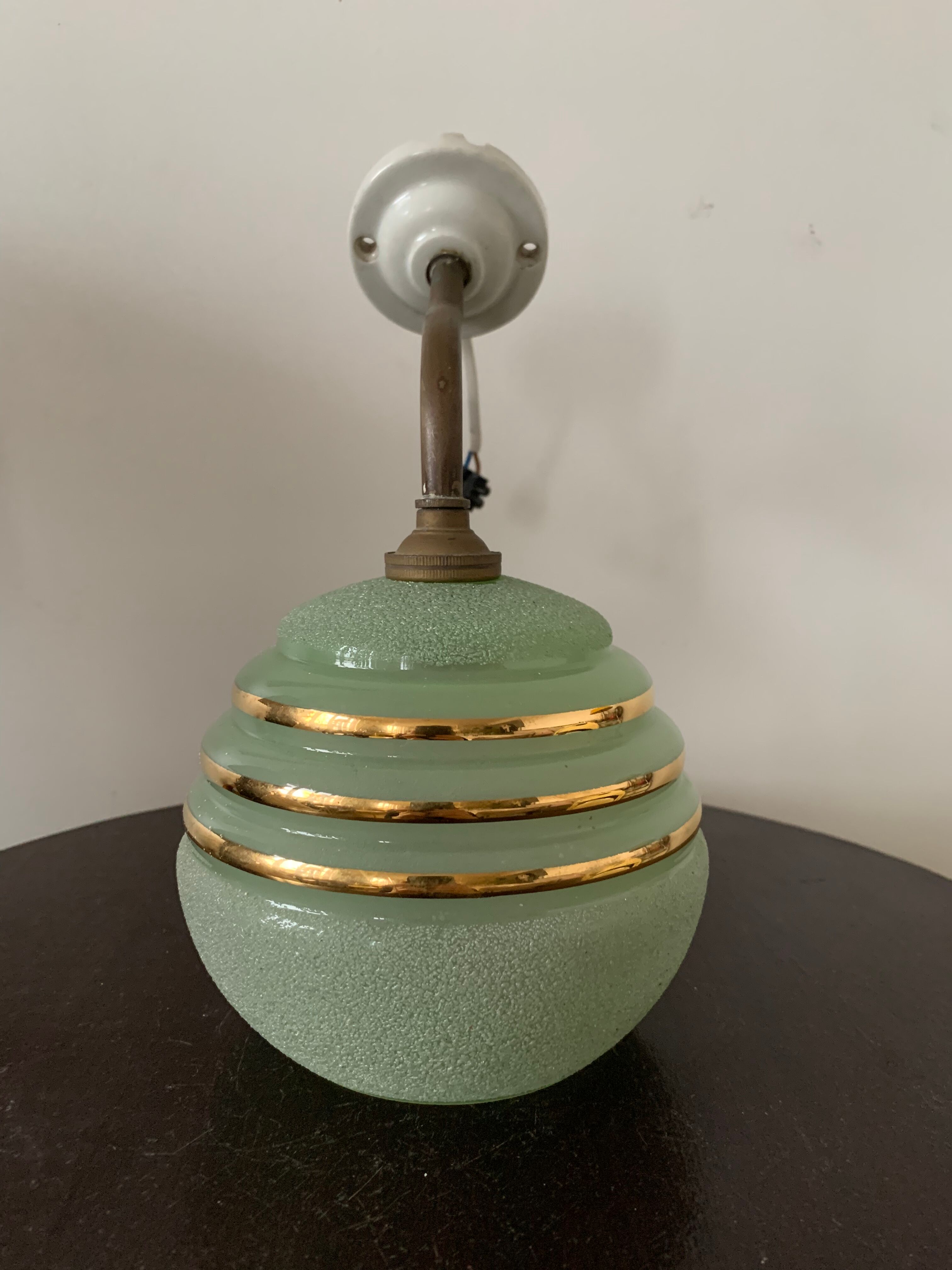 Old gooseneck wall lamp