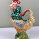 Pichet barbotine Coq