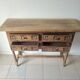 Antique Spanish hand-carved console table