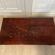 Coffee table, red and gold lacquer, 1970s