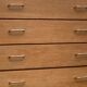Commode  pieds compas bois brut 1950
