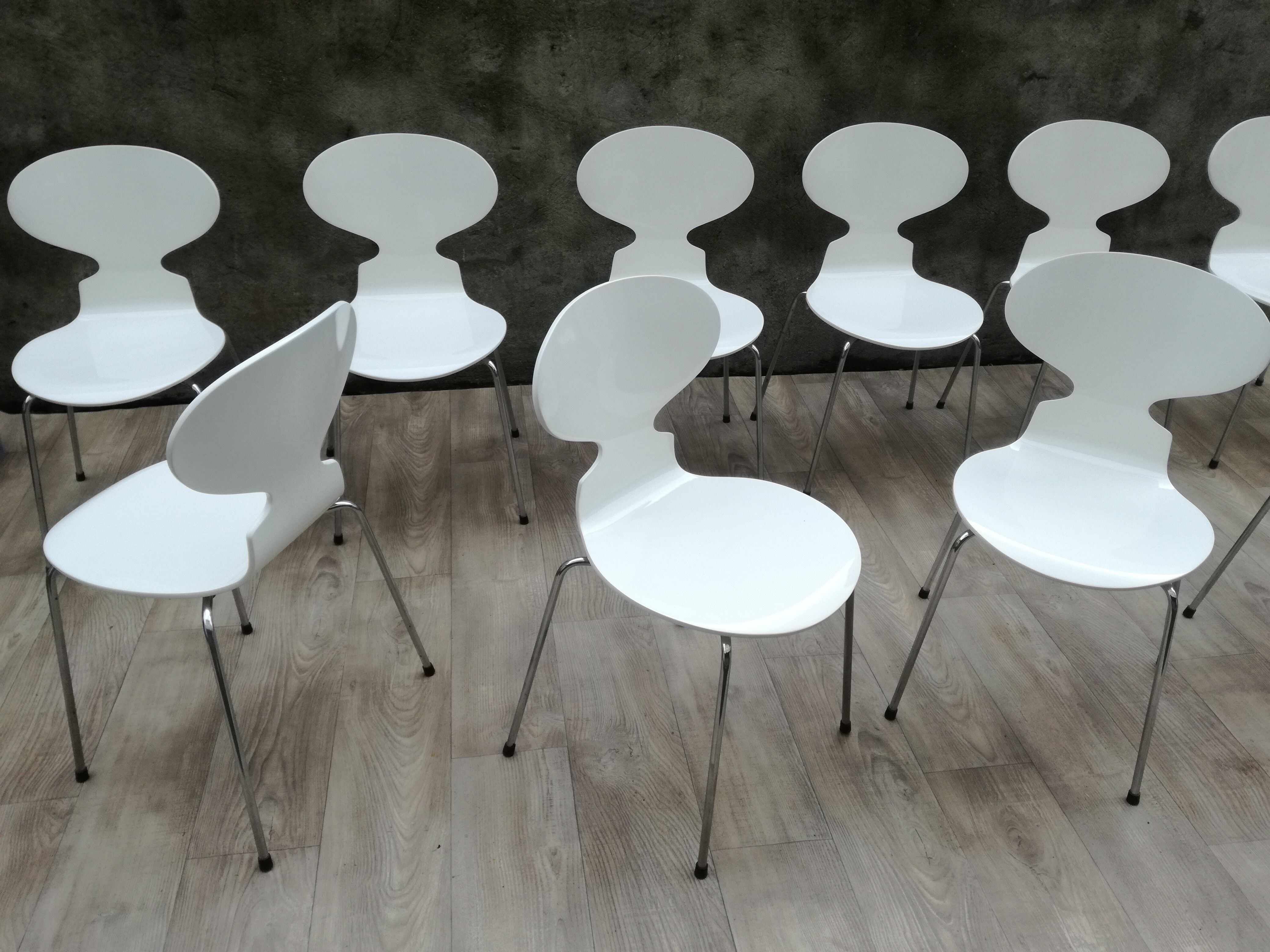 Series of 10 ant chairs by Arne Jacobsen, 1979