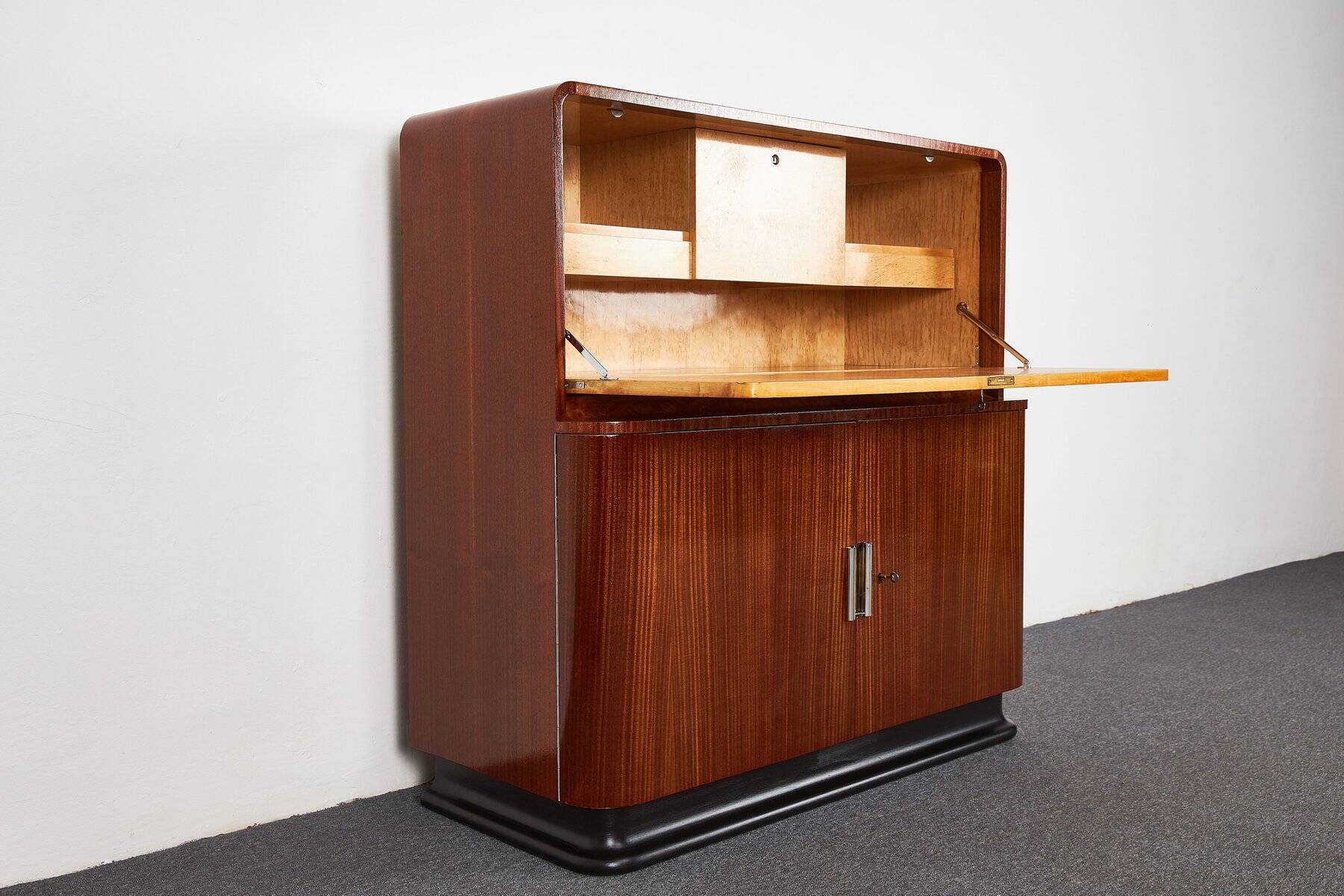 Cabinet de secrétaire Art déco par Jindrich Halabala pour Up Závody, années 1930