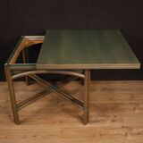 Italian design table in exotic wood from the 80s