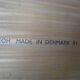 Scandinavian coffee table in Rio rosewood stamped Trioh