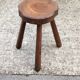 Vintage brutalist tripod stool