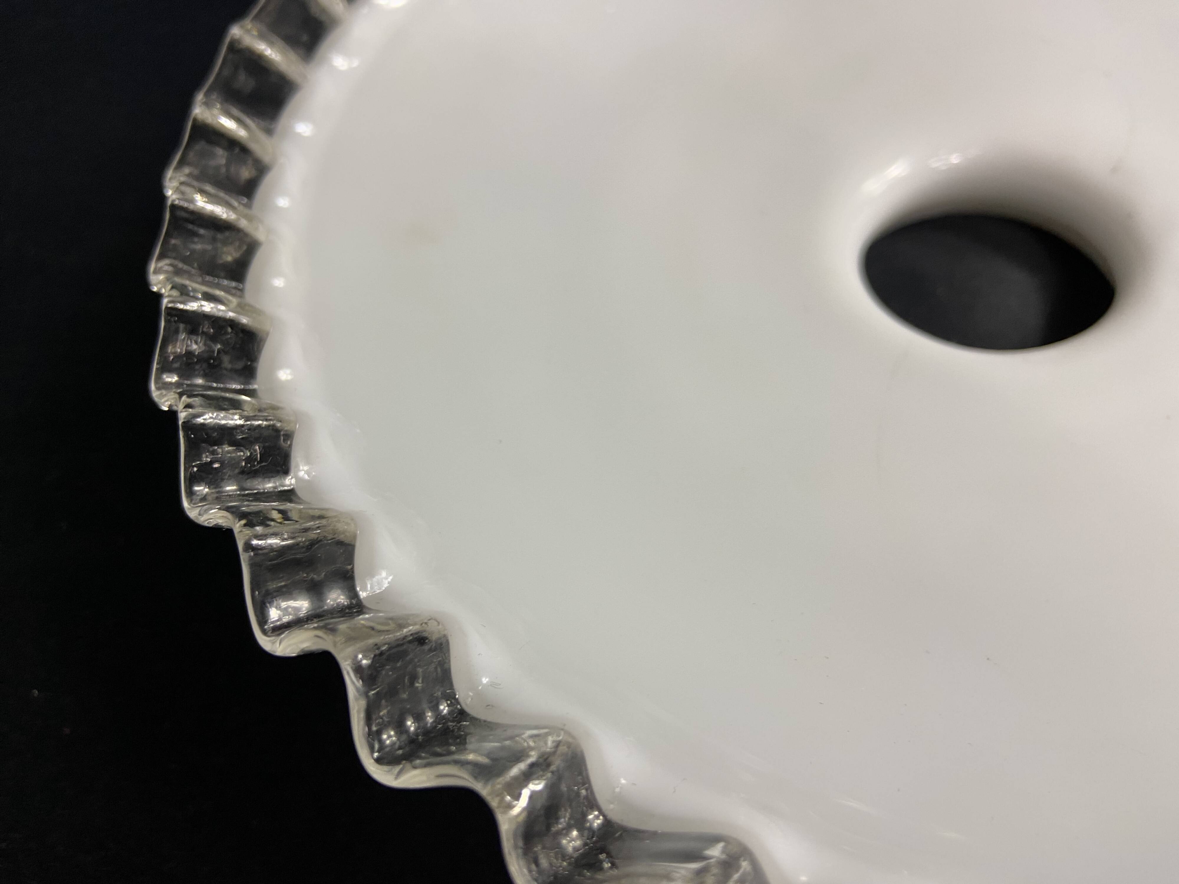 White opaline lampshade late 19th early 20th century