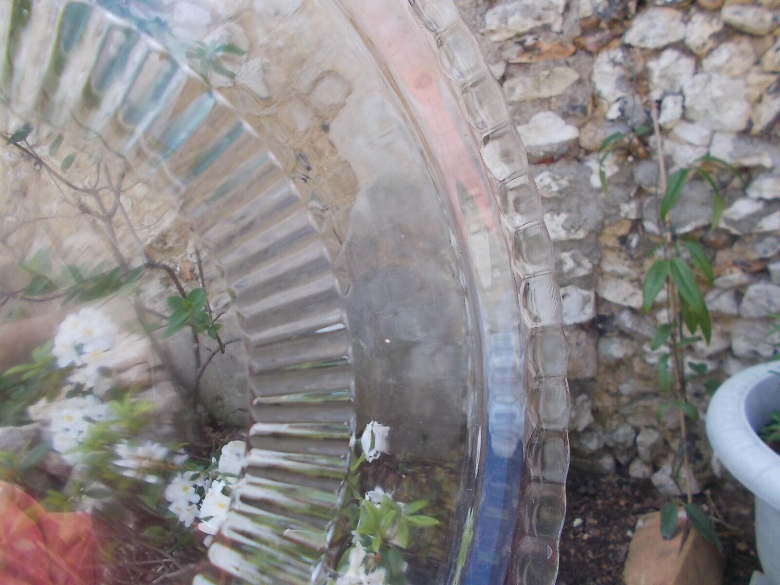 Dish with its Arcoroc plate.