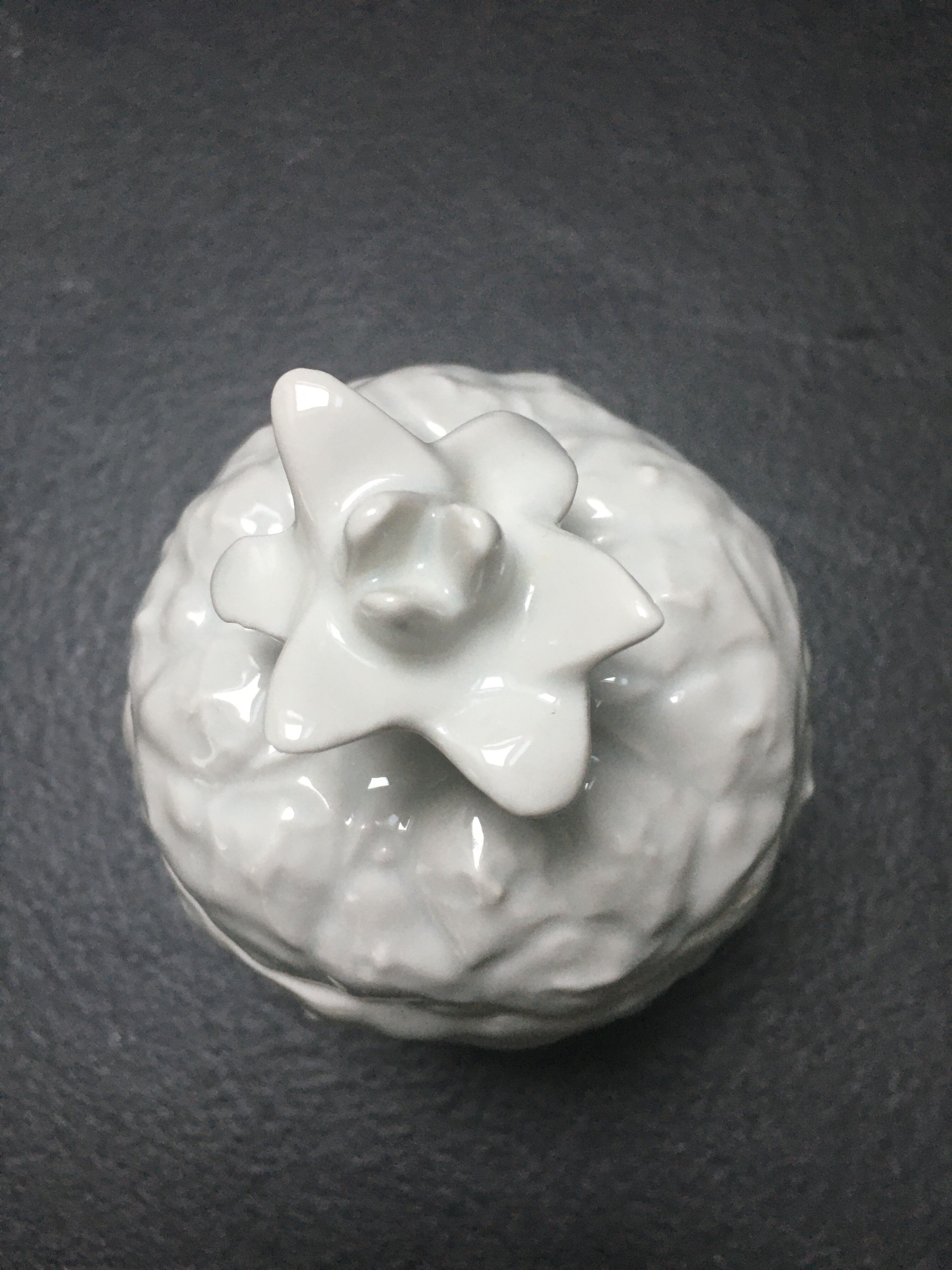 Porcelain pineapple candy box