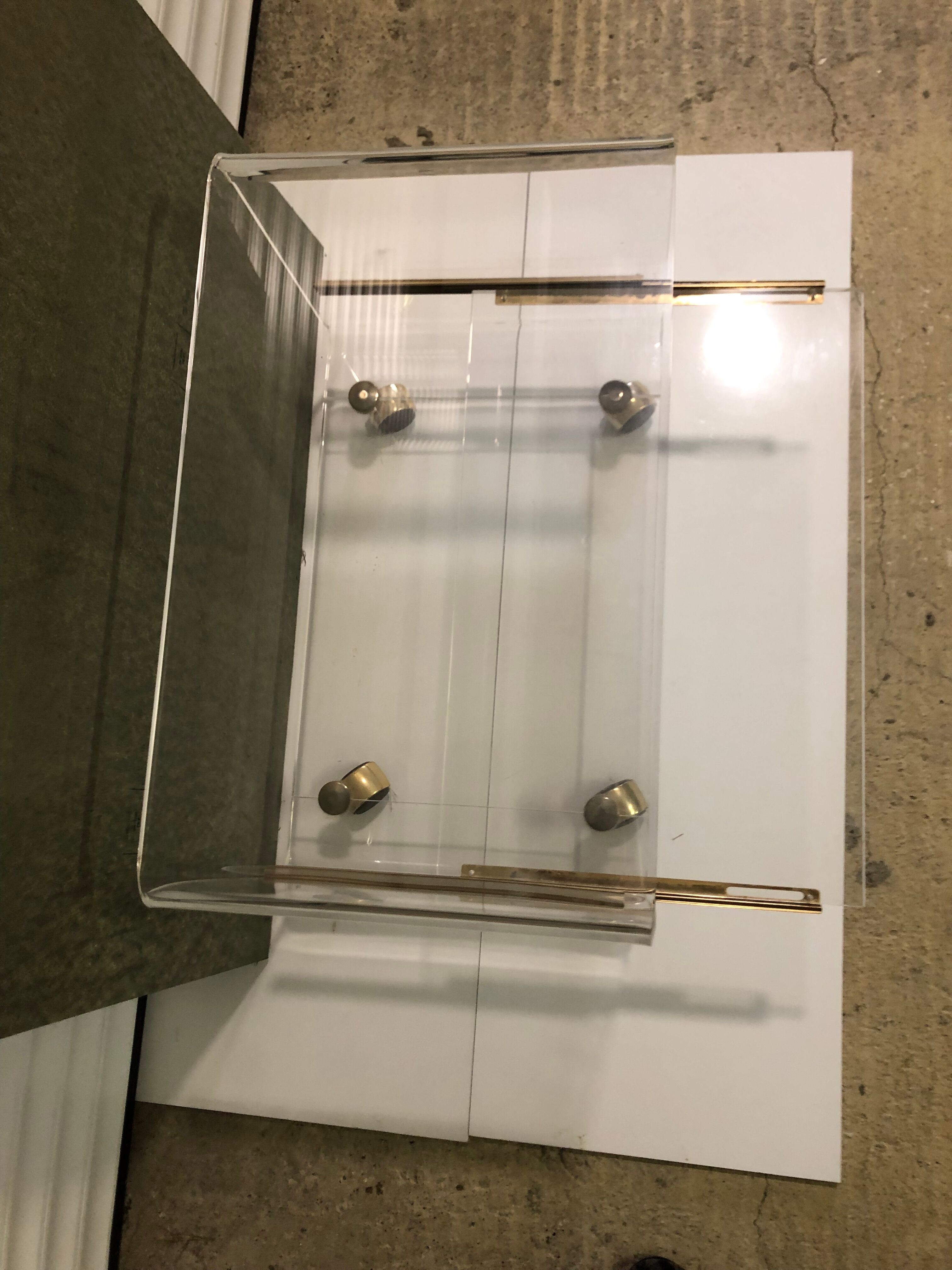 Hifi video plexiglass trolley