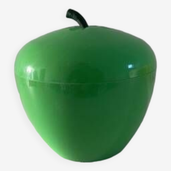 Seau à glace pomme glaçon vintage vert