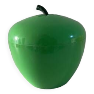 Vintage green apple ice cube bucket