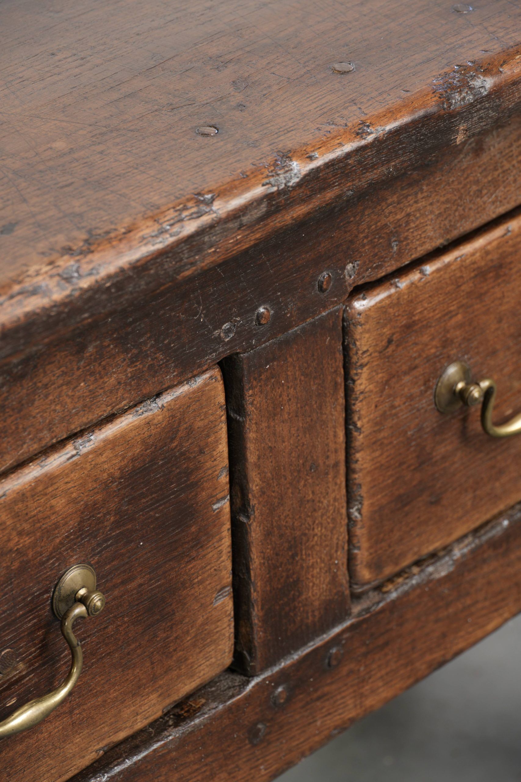 Antique sideboard in English style 19th century with a rural appearance