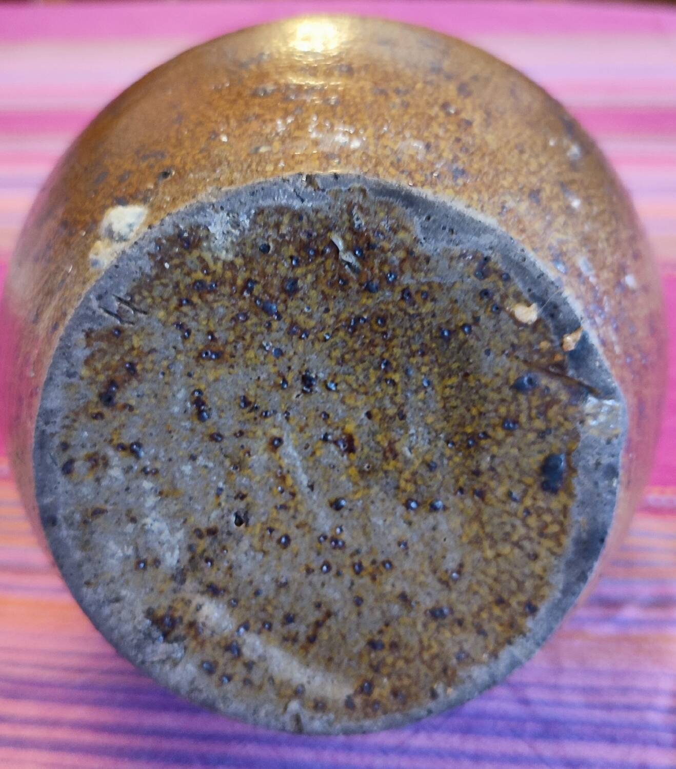 Ancient earthenware cruet.