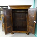 Walnut cabinet and ash magnifying glass