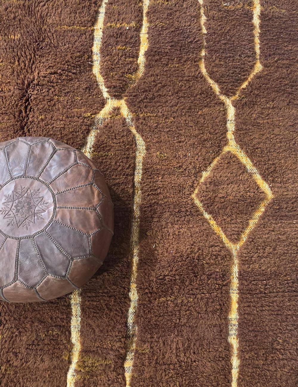 Modern Brown Rug - 290 x 250 cm