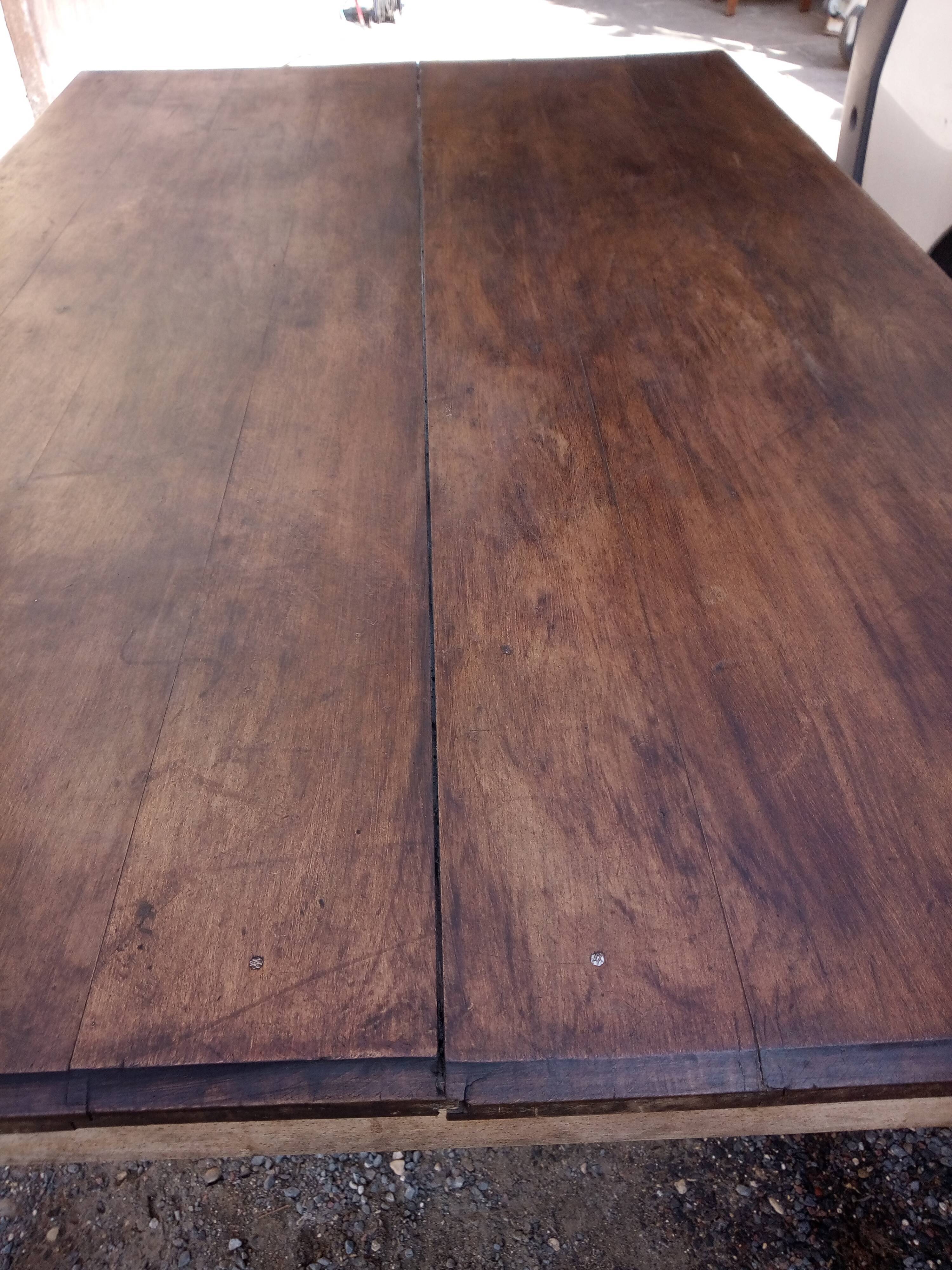 Farm table with a drawer