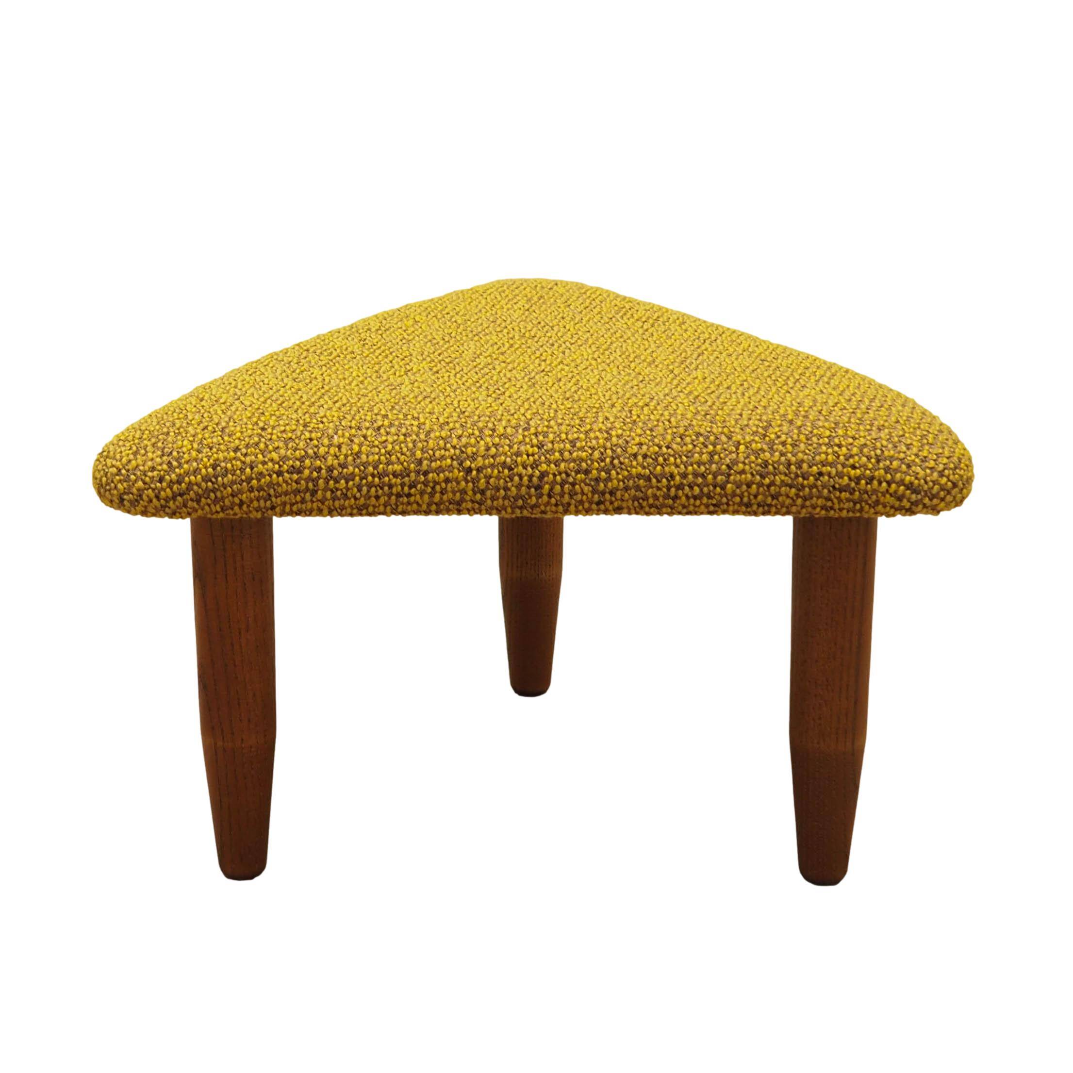 Mustard footstool, Danish design, 1990s, production: Denmark