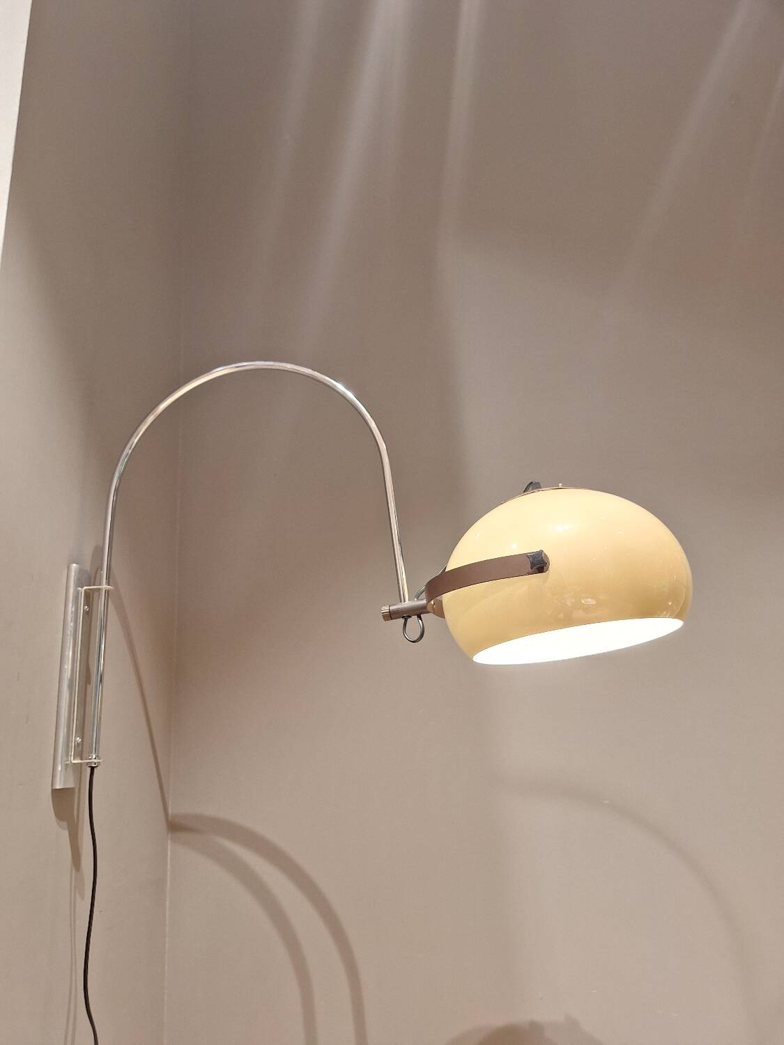 Vintage mushroom wall light