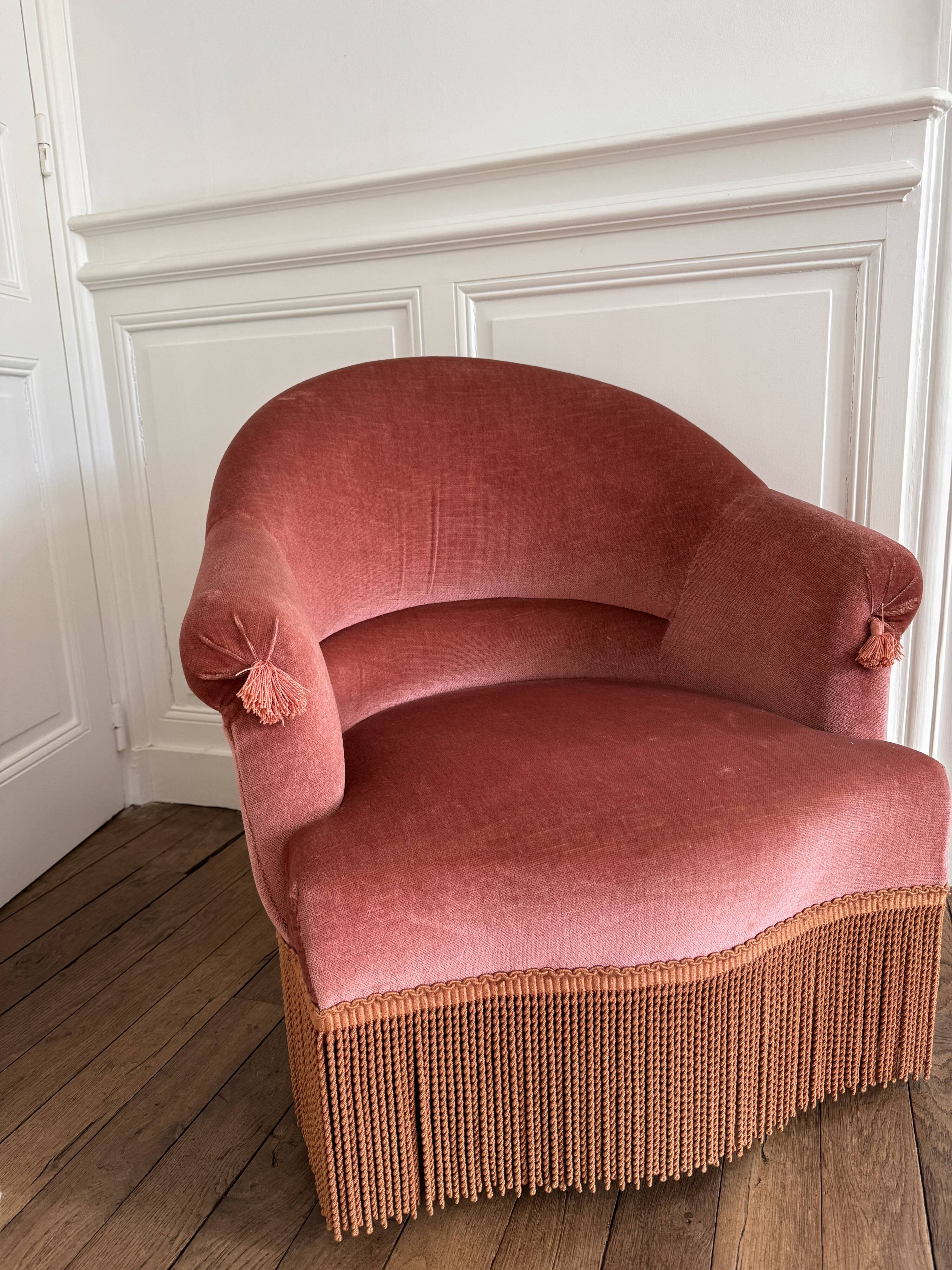 Fauteuil crapaud vintage