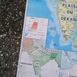 Ancienne carte MDI Inde-Union Indienne Pakistan Ceylan