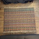 Tapis vintage en laine multicolore 150x187 cm, années 1970